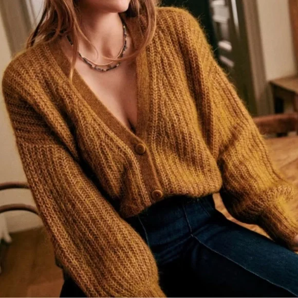 Sézane Gilet Achille Cardigan SIZE S - Picture 5 of 10